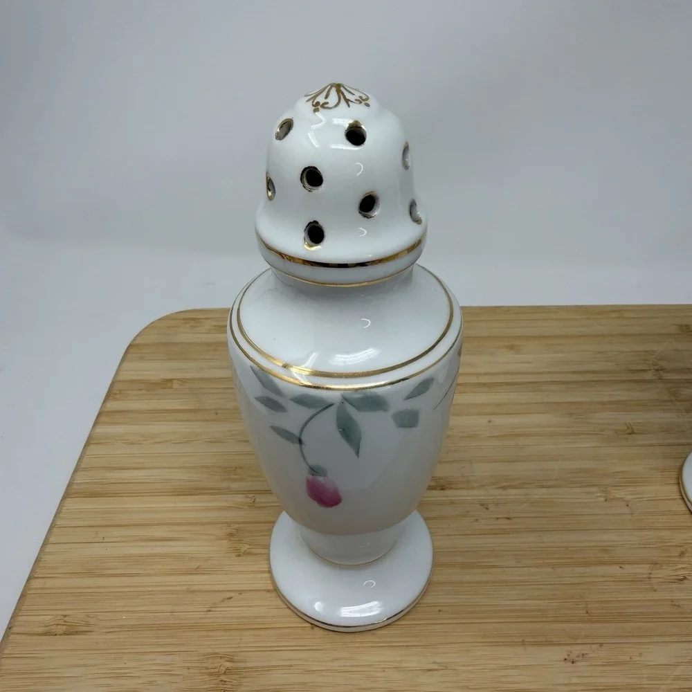 Vintage Noritake‎ Azalea Berry Sugar Shaker & Creamer Red Stamp 19322 Japan